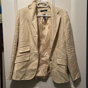 Ralph Lauren cream blazer size 4.